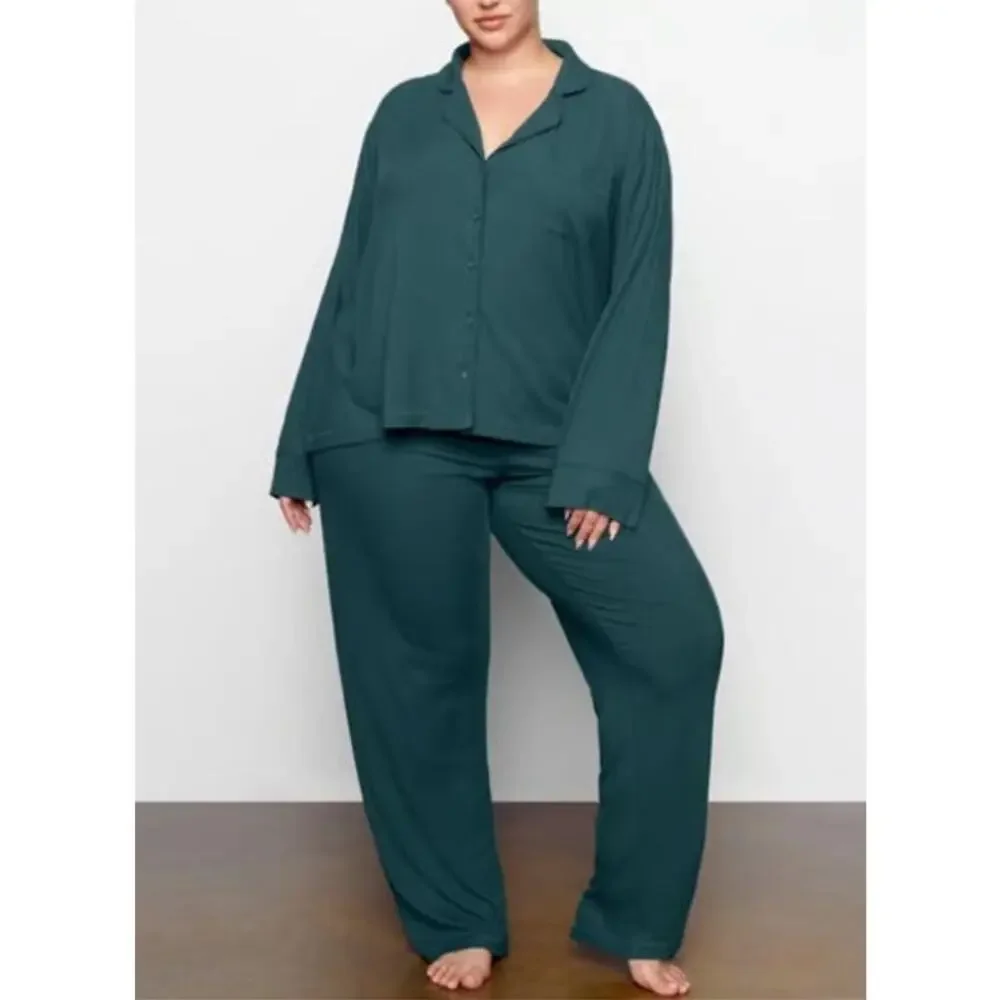 NWT! ! Skims Sleep logo-embroidered stretch-modal pyjamas 3X/3T